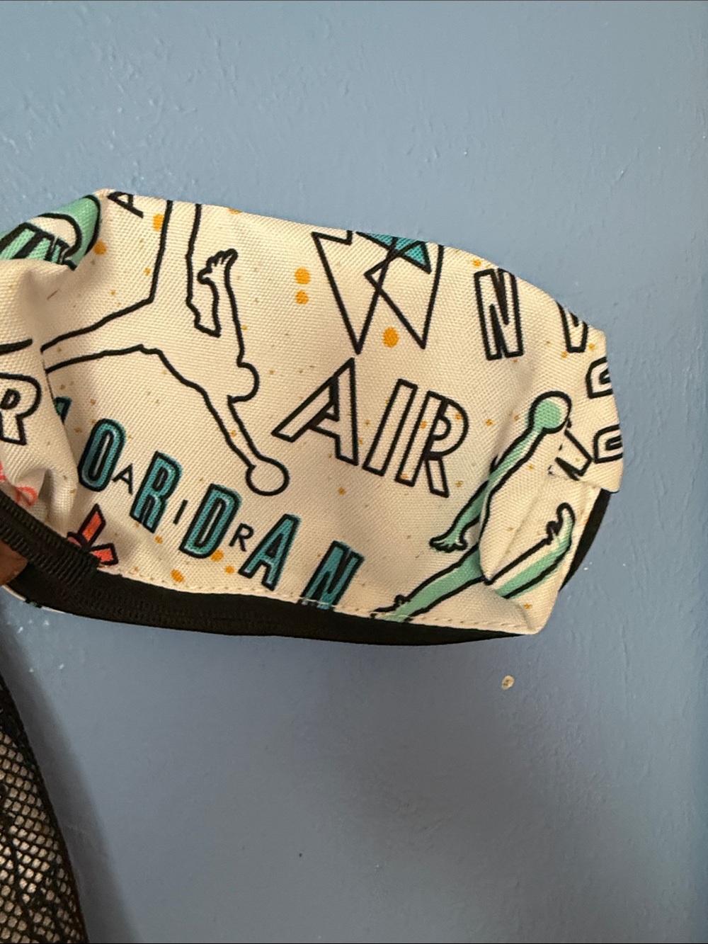 Jordan White Multi-Color Logo Print Backpack - Picture 5 of 6